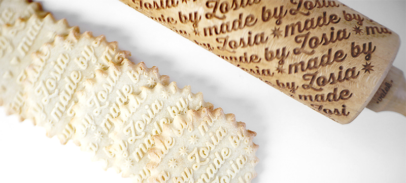 Illustration for article titled Embossed Rolling Pins Let Bakers Sign Their Creations